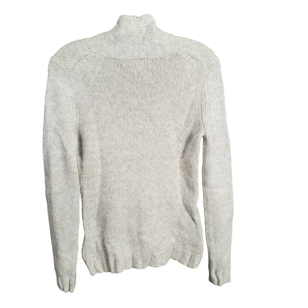 Banana Republic Womens XS Sweater Cable Knit Deep V Lambswool Cashmere Modal - Picture 3 of 11